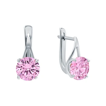 

Silver earrings with cubic zirconium sunlight sample 925