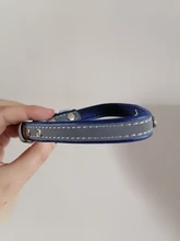 Collar reflectivo para perro, personalizado, de cuero, acolchado, para perros pequeños, medianos, Chihuahua, Yorkie