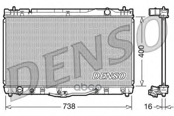 Радиатор Системы Охлаждения Denso арт. DRM50043
