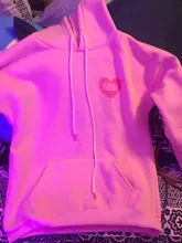 Sweatshirts Hooded Long-Sleeve Printed Female Thick Cute Cartoon Back Velvet