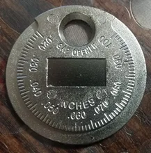 Herramienta de medición de bujía, 1 unidad, calibre de bujía, tipo moneda, rango de 0,6-2,4mm, calibre de bujía