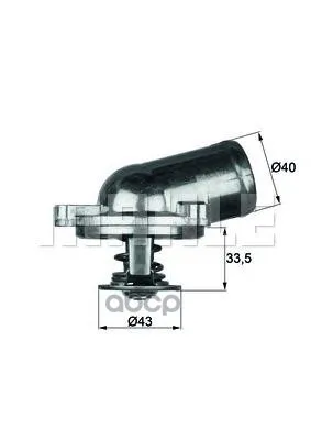 Термостат Mb W202/W210 1.8-2.3 96-02 / Ssangyong Kyron/Action/Rexton 2.3 02- Mahle/Knecht Ti2287 Mahle/Knecht арт. TI2287