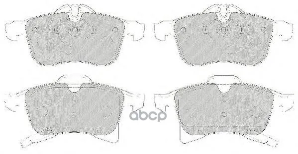 Fdb1640_=1036 02!Колодки Дисковые П Opel Astra H/Meriva/Zafira 1.4-2.0/1.7cdti 03 Ferodo Fdb1640 Ferodo арт. FDB1640