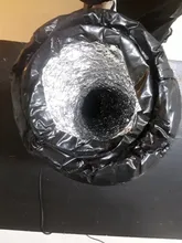 1.2m Low Noise Aluminum Fiber Glass Ducting Hose Silencer Insulated Pipe for Inline Ducted