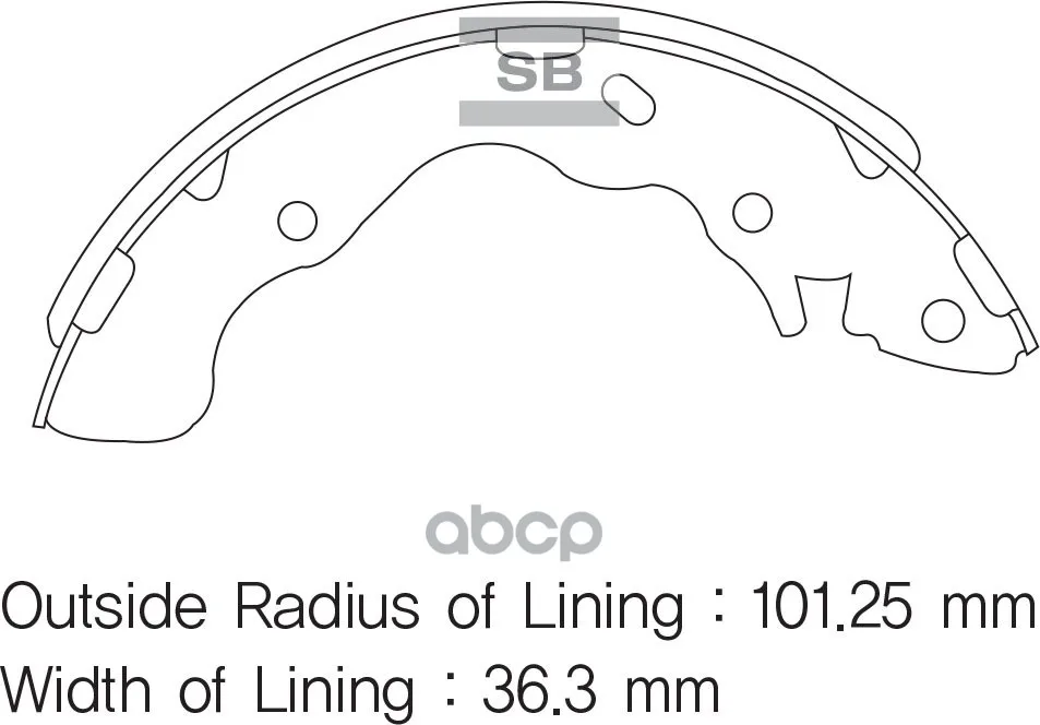 Колодки Тормозные Барабанные Sangsin Brake Sa128 Sangsin brake арт. SA128