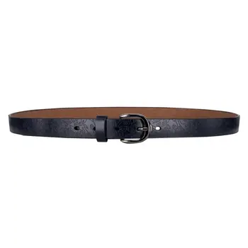 

Women's belt (2.5 cm, genuine leather, picture, blue) 52993