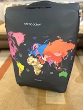 Fundas de equipaje gruesas con patrón de diseño de ciudad, cubierta protectora para maleta con carrito, accesorios de viaje, 18-32 pulgadas