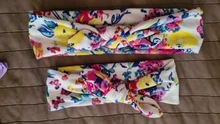 2 unids/set mamá y bebé madre bebé turbante de la hija de mamá de conejo diadema para orejas impresión Floral padre-hijo accesorios para el cabello