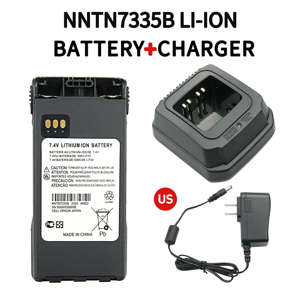 NNTN7335: 7.4v 2600mAh Li-ION Battery For Motorola NNTN9858 NTN9815 - Foto 11