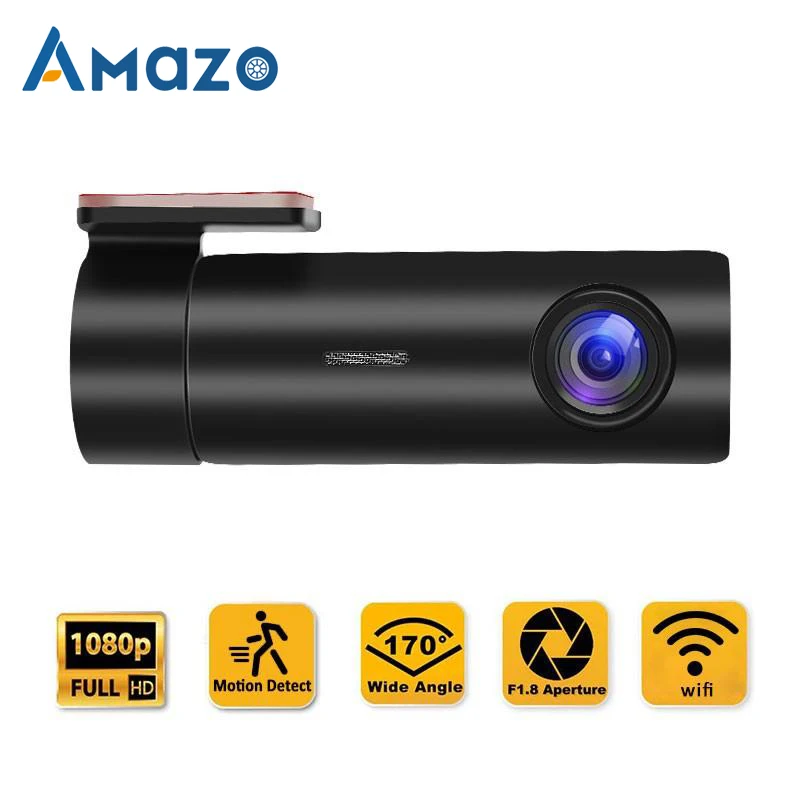 Функцией ночной съемки Камера Dashcam мини WI FI Видеорегистраторы для автомобилей Full