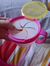 Bebé niños de plástico Snack Catcher doble mango taza de tentempié tarro recipiente a prueba de derrames y contenedor de caja almacenamiento Snacks #20
