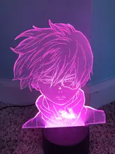 Led-Light 3d-Lamp Bedroom Decor Gift Manga Acrylic Academia Cool Dabi Anime Colorful