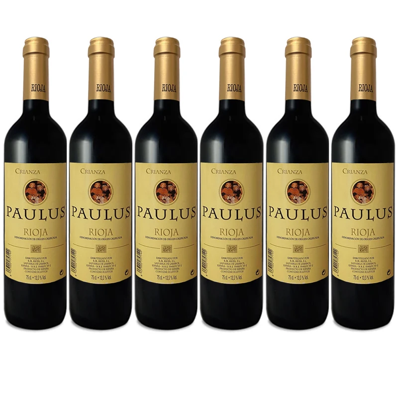 Sergius red wine parenting-D.O.C Rioja 6 bottles x 750 ml - Total: 4500 ml afbeelding