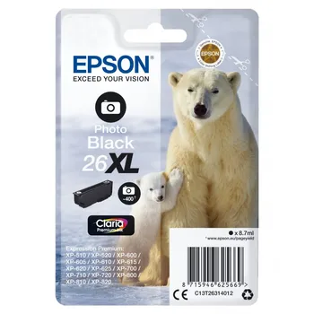 

Epson Polaric bear Cartridge 26XL black photo