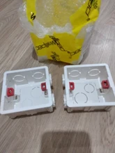 Mounting-Lining-Box Socket Cassette Wall-Switch Wallpad White-Wall for 86--86mm Universal