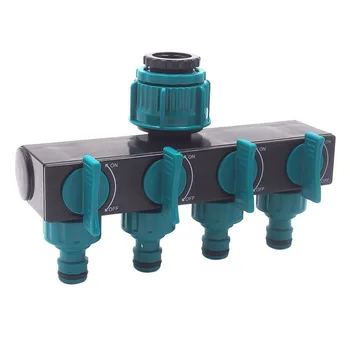 

Garden Watering Lawn Maintenance European Faucet one into Four Out Valve Diverter -1