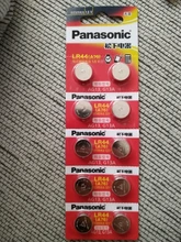 Panasonic-Pila de botón de litio original, batería Ir44 de 1.5V con litio de A76 AG13 G13A LR44 LR1154 357A SR44 100% original