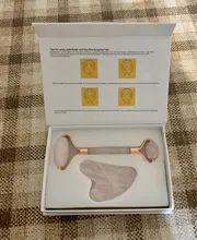 Box Facial-Massage-Roller Roller-Face Skin-Care Beauty-Set Jade-Stone Rose-Quartz Natural