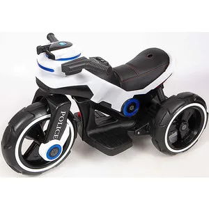 Детский мотоцикл на аккумуляторе Y QIKE Y-MAXI Police White- SW198B-WHITE