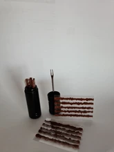 Deemount-Herramienta de reparación de neumáticos sin cámara para bicicleta, perforadora de neumáticos para pegamento, reparación gratuita opcional, rayas de goma