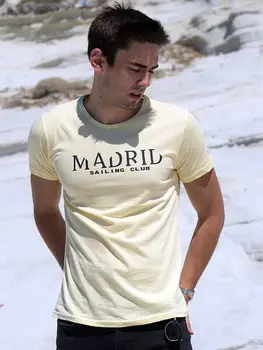 

Yellow Men 'S Cycling Neck T-shirt (YELLOW)