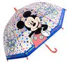 Umbrella transparent manual 45cm Mickey Mouse