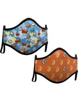 

▷ SET 2 DRAGON BALL reusable masks