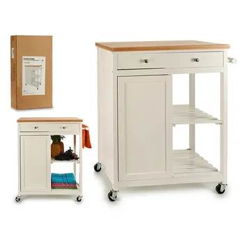 

Kitchen Trolley (44 x 88 x 82 cm) White