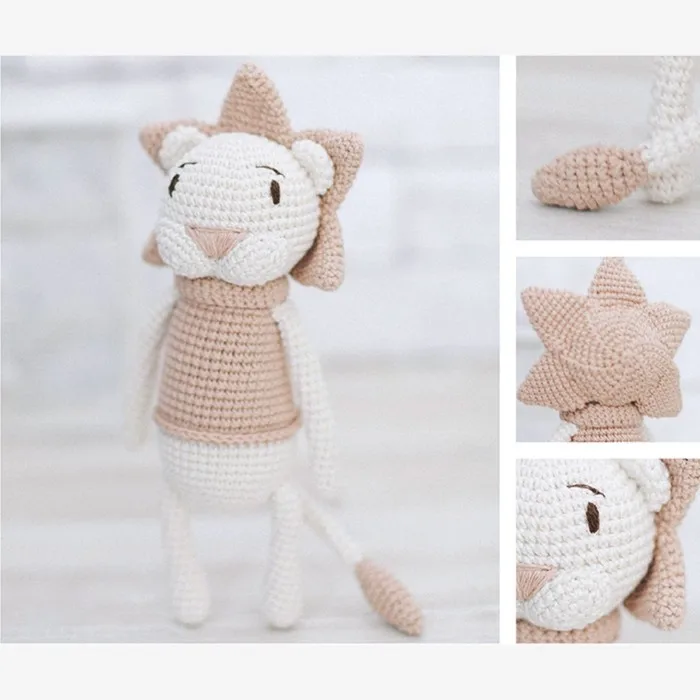 Amigurumi: soft toy &quotльвёнок Charlie&quot set for knitting 10 × 4 14 cm | Дом и сад