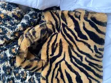 Bolso grande de felpa con cadena para mujer, tipo bandolera bolso de hombro a la moda, de piel suave y cálida