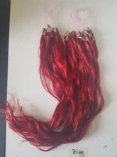 MRSHAIR-Micro anillo de extensiones de cabello humano, 1g/soporte, 50 hebras, no Remy, Rubio, marrón, Micro cuentas, 12, 16, 20, 24 pulgadas