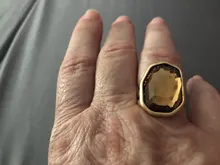 Anslow-anillo de compromiso de boda para mujer, joyería de marca de moda, diseño creativo, dedo grande Irregular de cristal, LOW0006AR