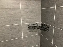 Organizer Rack Shelves Wall-Storage Showers Stainless-Steel Metal Kitchen Fitted Punch-Free-Firm