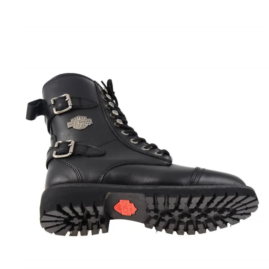 Women's Motorcycle Boots Harley Davidson Balsa 2021 New Season Lady Goth Punk Genuine Leather Waterproof Winter Casual Shoes