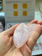 Scraper Roller Beauty-Massage-Tool Face-Lifting Gua Jade-Stone Rose-Quartz Natural Sha-Board