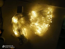 Curtain Garland Fairy-String-Light Led Net Mesh Window Christmas Wedding Party 2x2m 3x2m