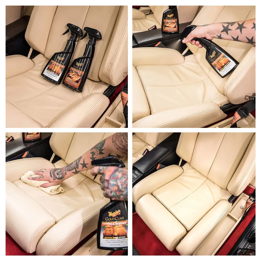 How To Use Meguiar's NEW 2010 Gold Class Rich Leather Cleaner and