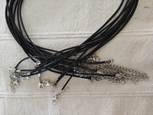 YuenZ-cordón de cuero trenzado ajustable para fabricación de joyas, cordón colorido de 1,5mm, negro y marrón, 19cm, 41cm, DIY, 10 Uds.