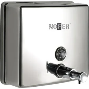 

Soap dispenser Nofer Inox 1,2 liters, Chrome/matte (03004.s)