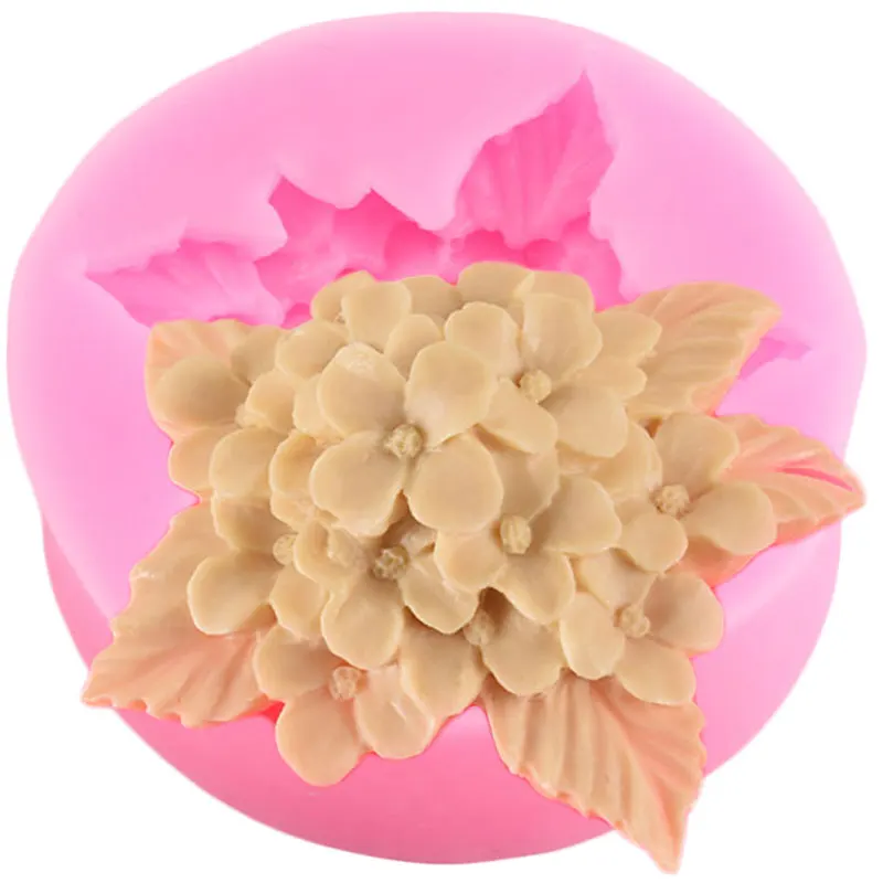 Lilac Rose Lily Fondant Silicone Mould Aromatherapy Plaster Molds Cake Decorating DIY Chocolate Baking Tools Handmade Soap Mold