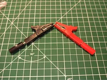 Alligator-Clip Socket-Battery Test-Probe Banana-Plug Black 55MM with 4mm Red