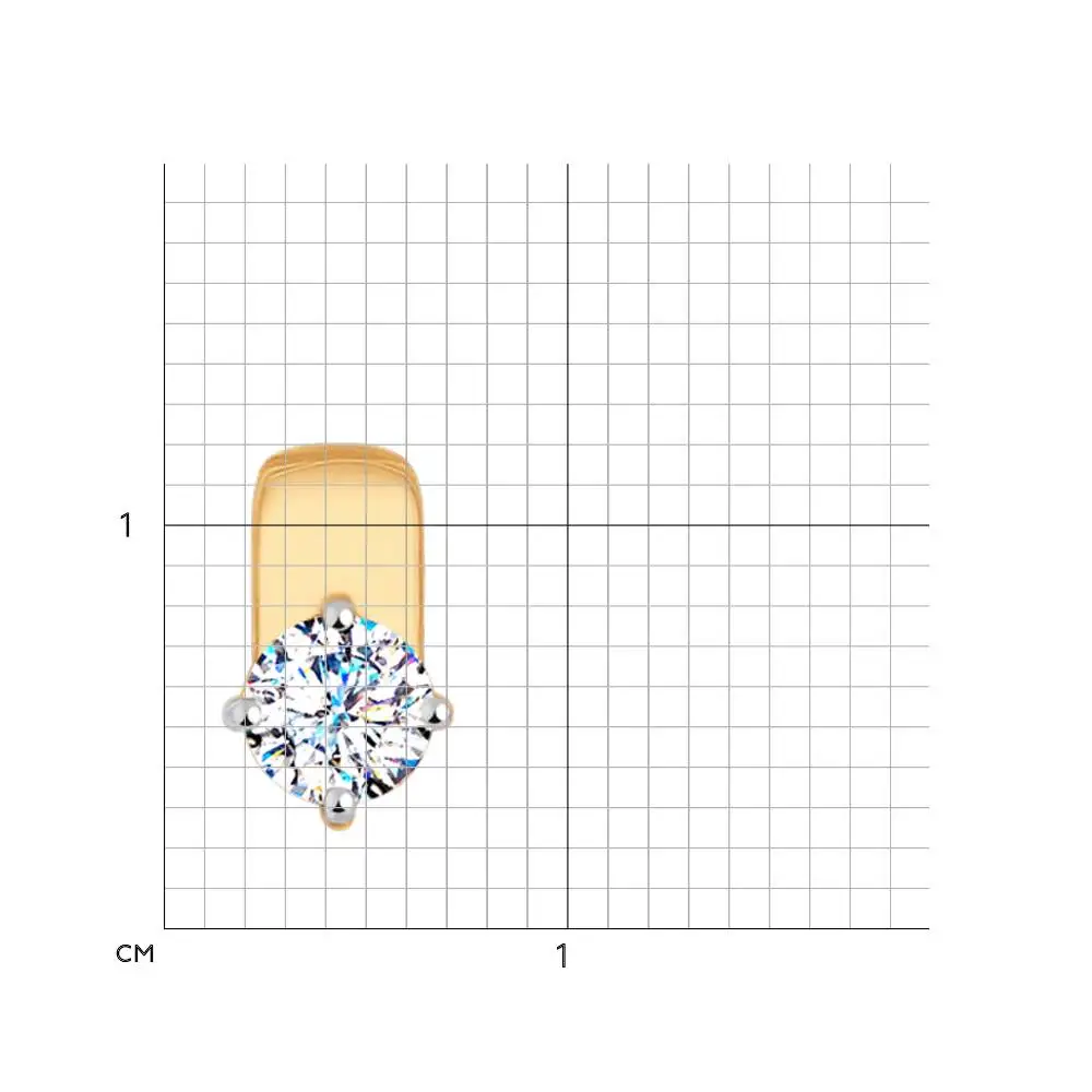 Подвеска SOKOLOV из золота со Swarovski Zirconia