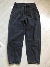 Mom Jeans Trousers Harem Pants Boyfriend Brown Streetwear Pink Vintage Green High-Waist