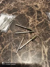 DRELD 8 unids/set de diamante de corte de cabeza puntas montados poco 2,35mm vástago de piedra de Jade tallado pulido para Dremel herramienta rotativa