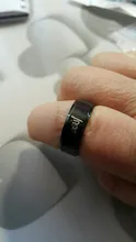 UZone 8MM musulmán negro anillo Alá los hombres y las mujeres Islam árabe dios mensaje anillo de acero inoxidable de Corán del Medio Oriente