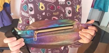 Buylor-riñonera holográfica con correa para láser para mujer, Cangurera de diseño, bolso de cintura bonito para fiesta y viaje