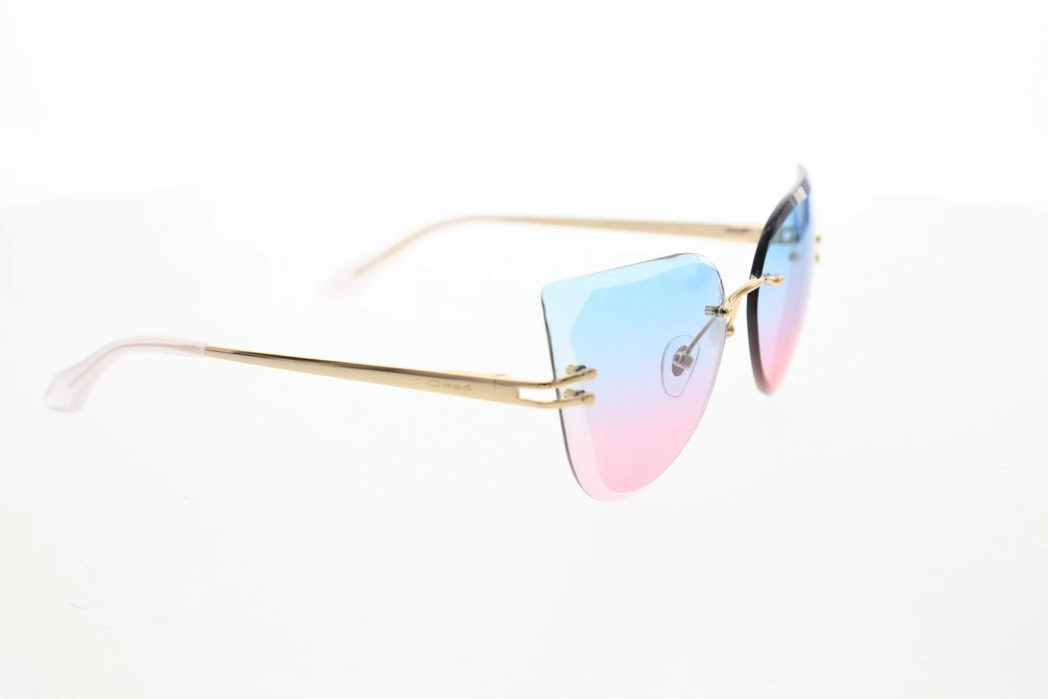

Women's sunglasses os 2719 05 facet gold polycarbonate butterfly cat eye 61-17-140 osse