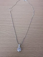 Collares de circonita AAA para mujer, de Plata de Ley 925, colgante de diamante brillante, gargantilla de compromiso, joyería fina NK068