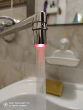Zhangji Baño Led grifo aireador movido por agua ducha LED grifo Luz de ahorro de agua de la cocina de aireador 1/3/7 5 color elección