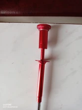 Herramienta de recogida de garras flexibles, luz LED magnética, agarre de dedos, imán rojo, 4 garras, luz LED y parte no magnética